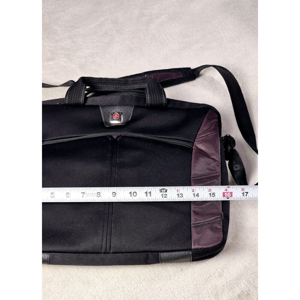 Swiss Gear Wenger padded laptop bag briefcase shoulder strap 18" x 13" black - Picture 11 of 13